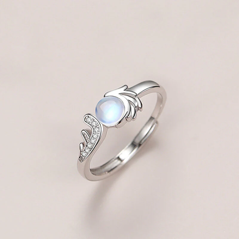 Angel & Devil Moonstone Couple Rings - Image 2