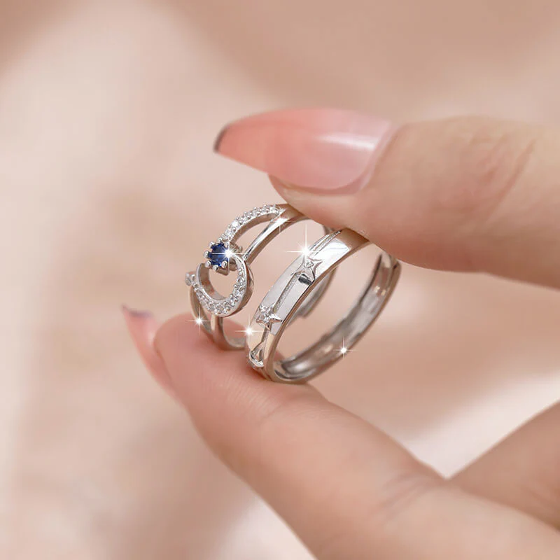 Star and Crescent Couple Rings - Image 2